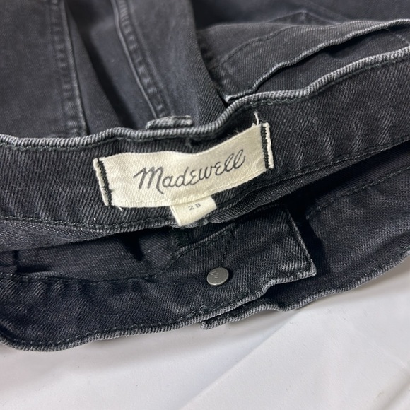 Madewell Tapered Jeans‎ in Washed Black Button Front Edition 28 - Picture 5 of 6